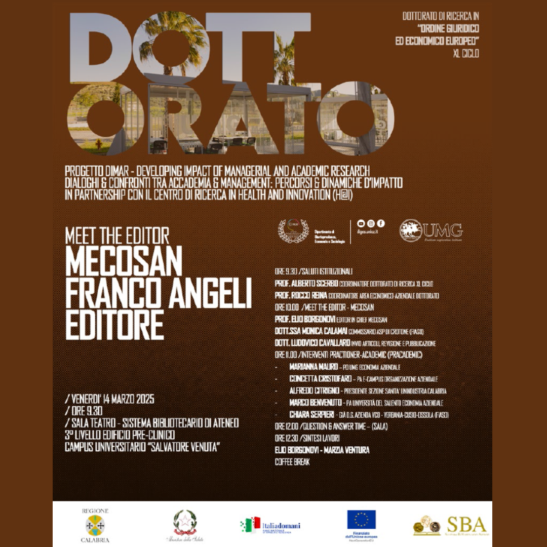 Meet the Editor MECOSAN Franco Angeli Editore